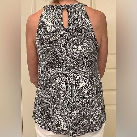 🖤 Cable & Gauge Black & White Halter Top Size M - Picture 5 of 6